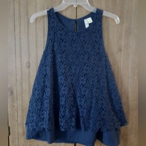 ALYA NAVY BLUE TANK TOP Size L